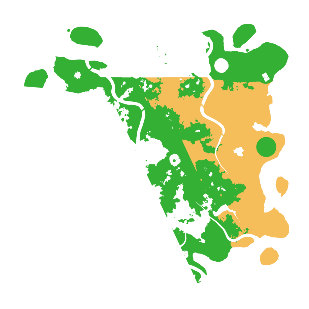 Biome Rust Map: Procedural Map, Size: 4096, Seed: 121