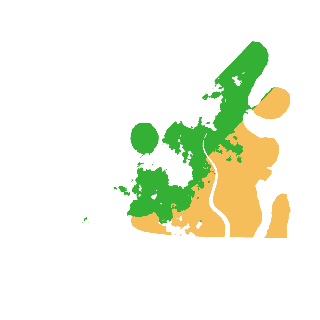 Biome Rust Map: Procedural Map, Size: 3000, Seed: 65467