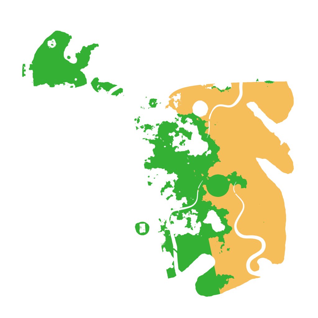 Biome Rust Map: Procedural Map, Size: 3750, Seed: 84563