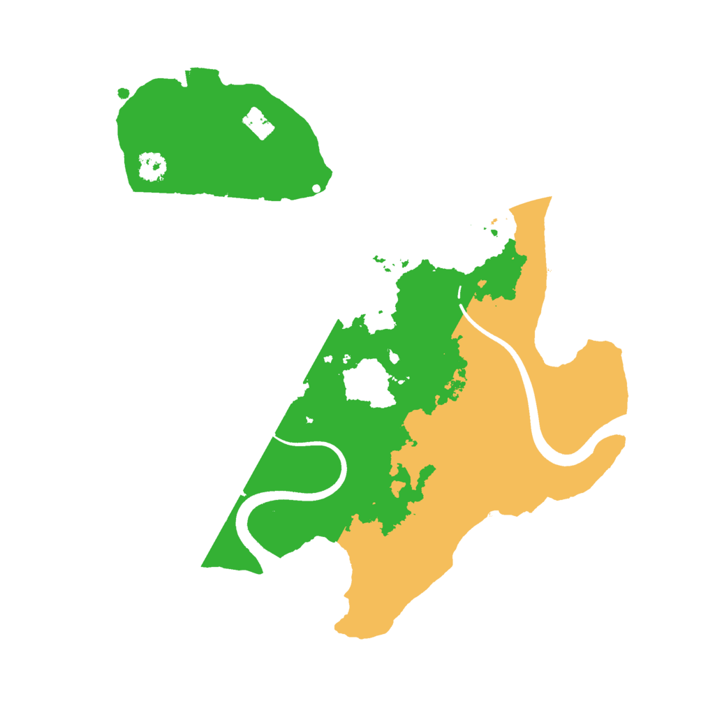 Biome Rust Map: Procedural Map, Size: 2500, Seed: 950199190