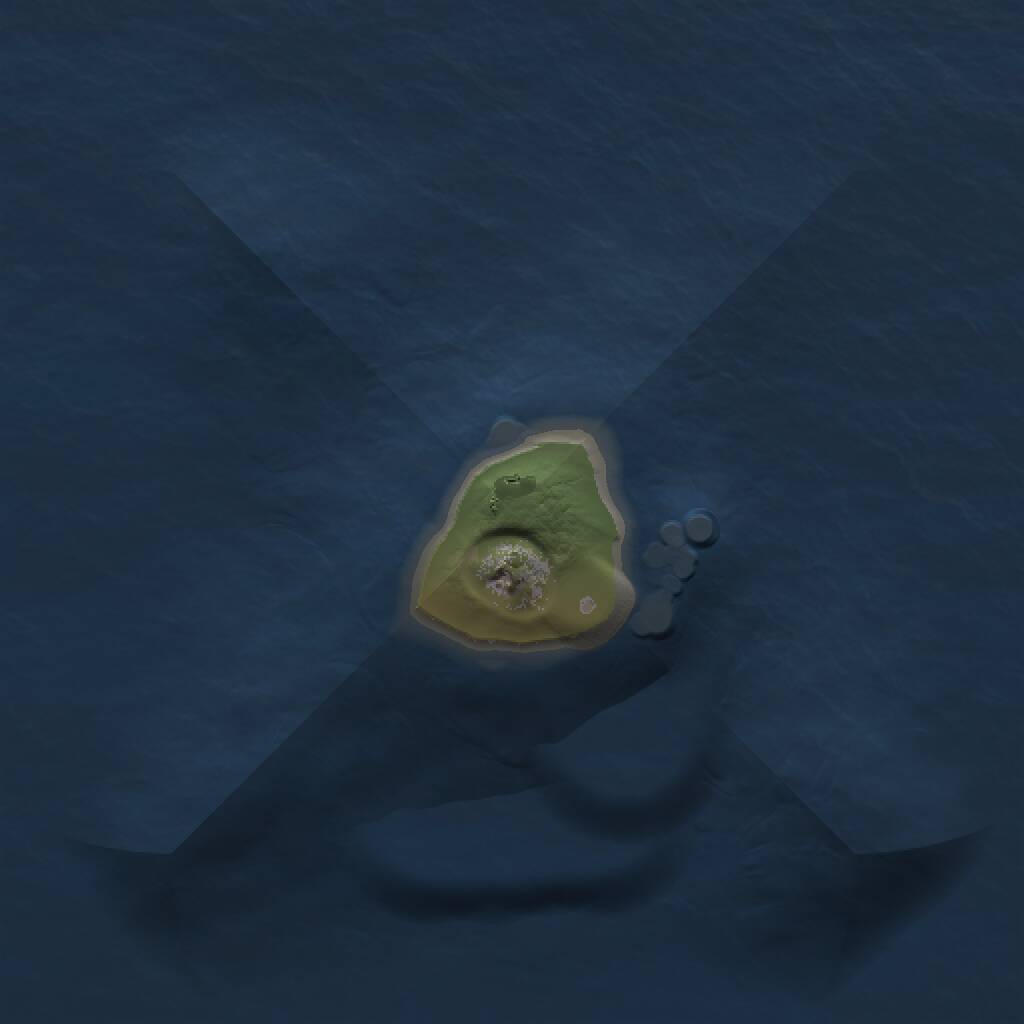 Rust Map: Procedural Map, Size: 1000, Seed: 753762, 1 Monuments