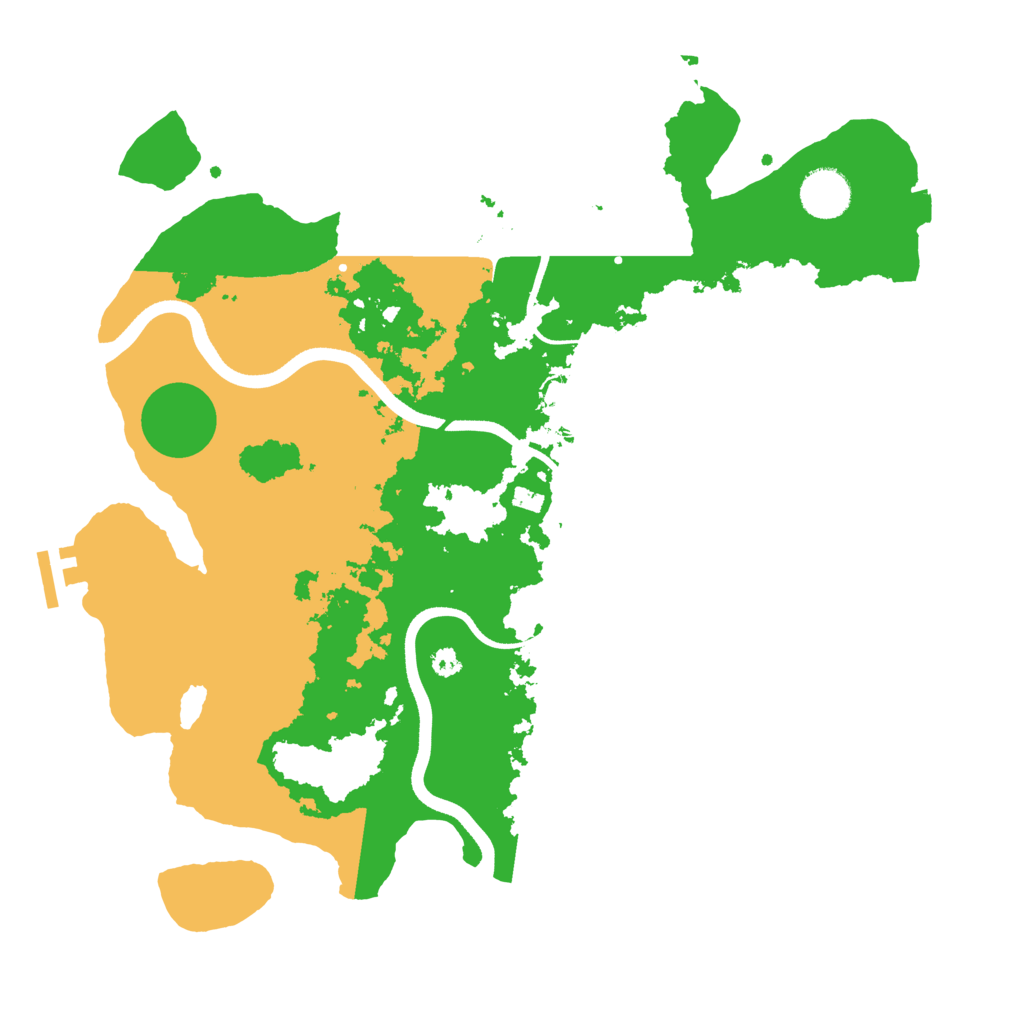 Biome Rust Map: Procedural Map, Size: 3600, Seed: 256203