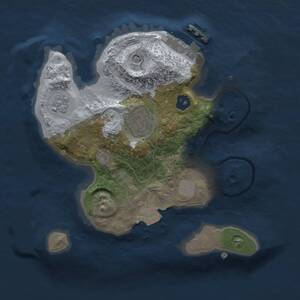 Thumbnail Rust Map: Procedural Map, Size: 2000, Seed: 1555884444, 5 Monuments