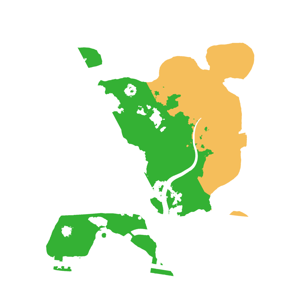 Biome Rust Map: Procedural Map, Size: 2500, Seed: 23254567
