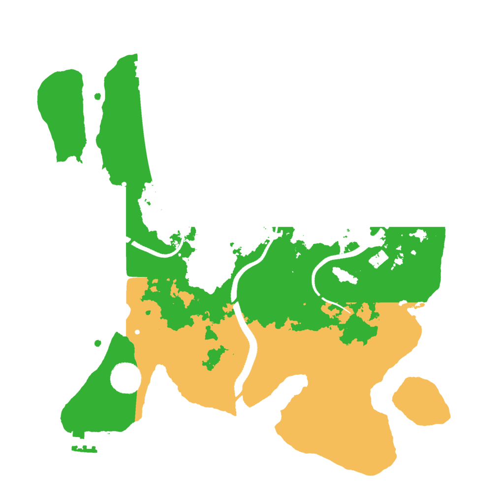 Biome Rust Map: Procedural Map, Size: 3000, Seed: 18994