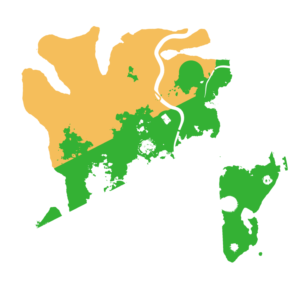 Biome Rust Map: Procedural Map, Size: 3350, Seed: 2025