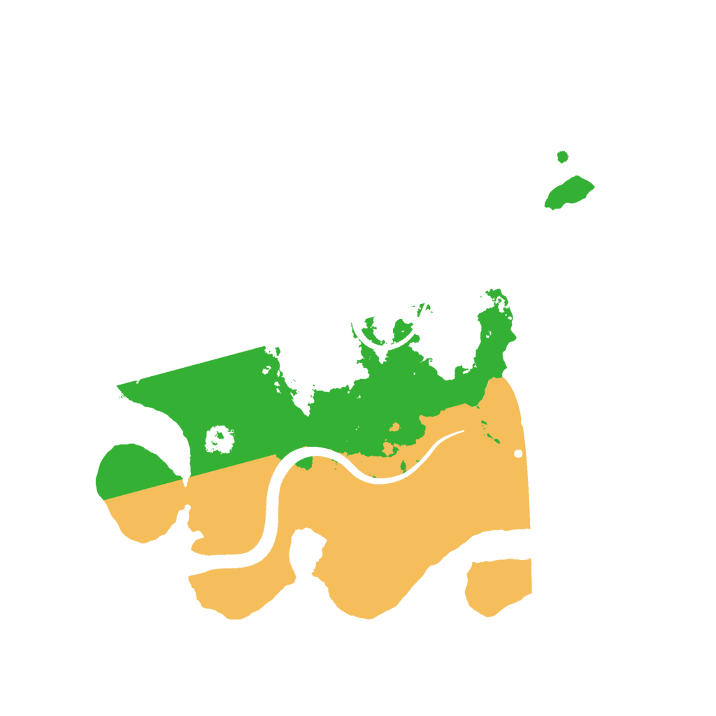 Biome Rust Map: Procedural Map, Size: 2500, Seed: 843835274