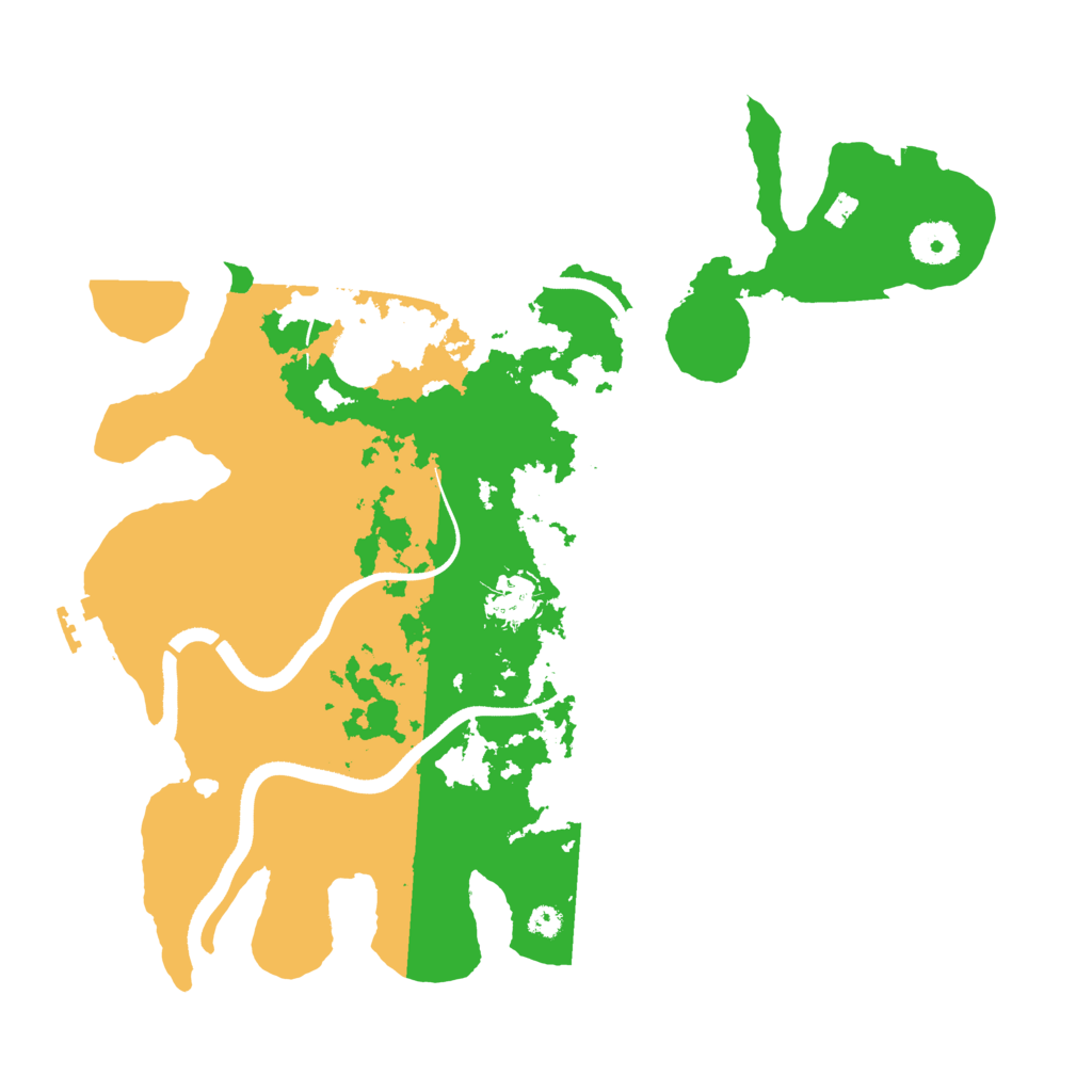 Biome Rust Map: Procedural Map, Size: 3500, Seed: 351487