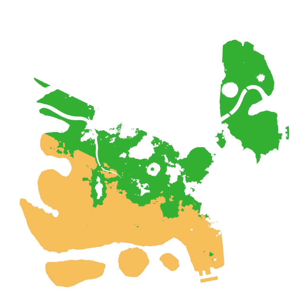 Biome Rust Map: Procedural Map, Size: 3500, Seed: 2020842702