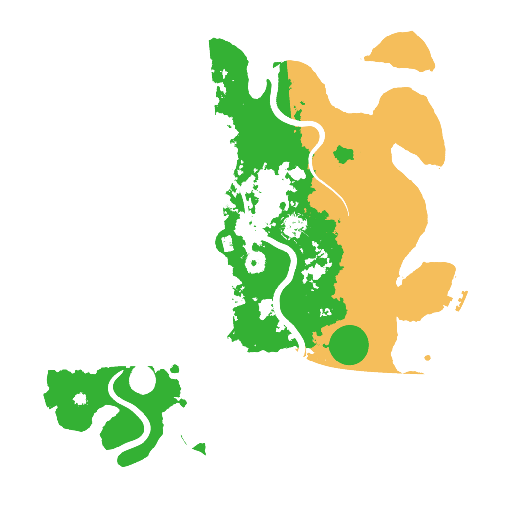 Biome Rust Map: Procedural Map, Size: 3500, Seed: 41340412