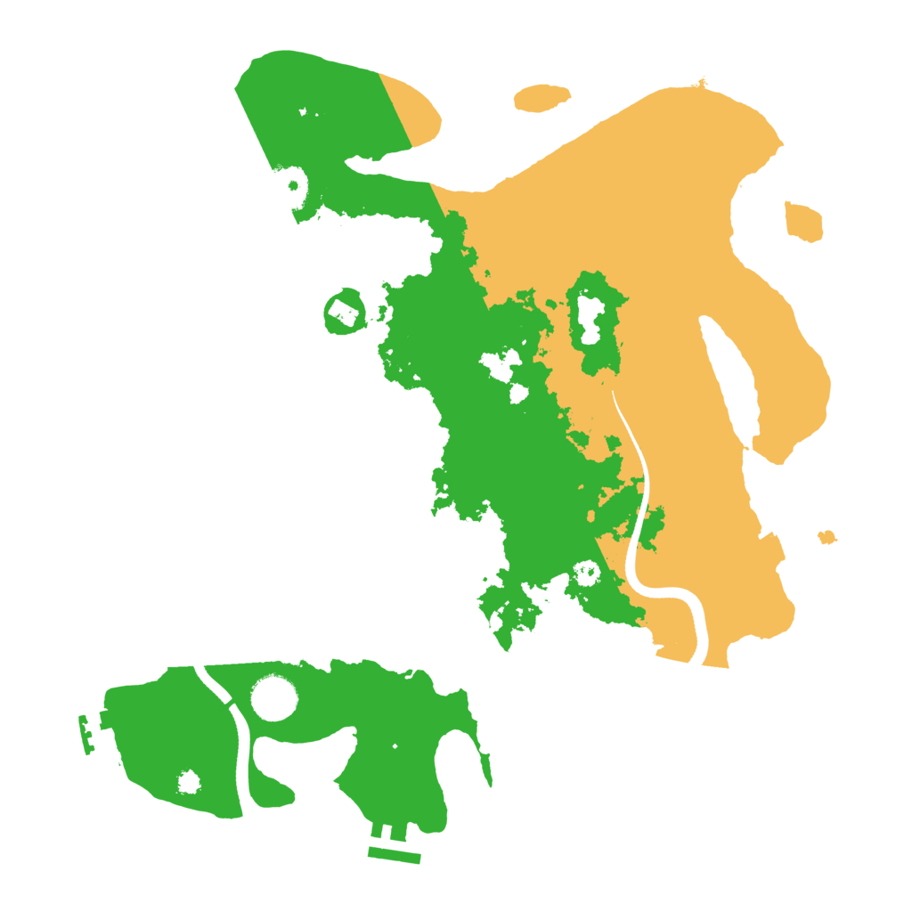 Biome Rust Map: Procedural Map, Size: 3500, Seed: 550932630