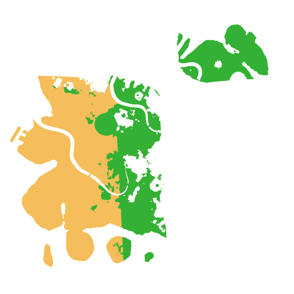 Biome Rust Map: Procedural Map, Size: 3500, Seed: 842966571