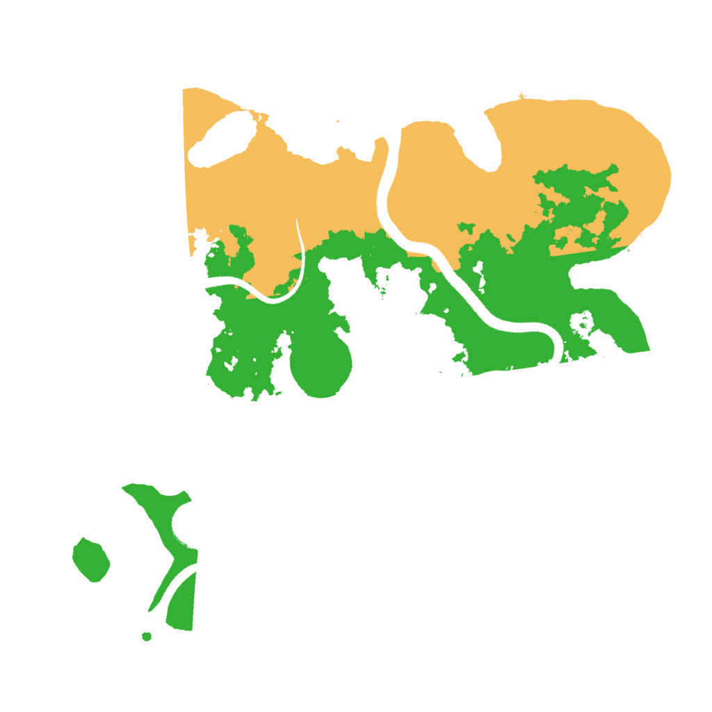 Biome Rust Map: Procedural Map, Size: 3050, Seed: 50000