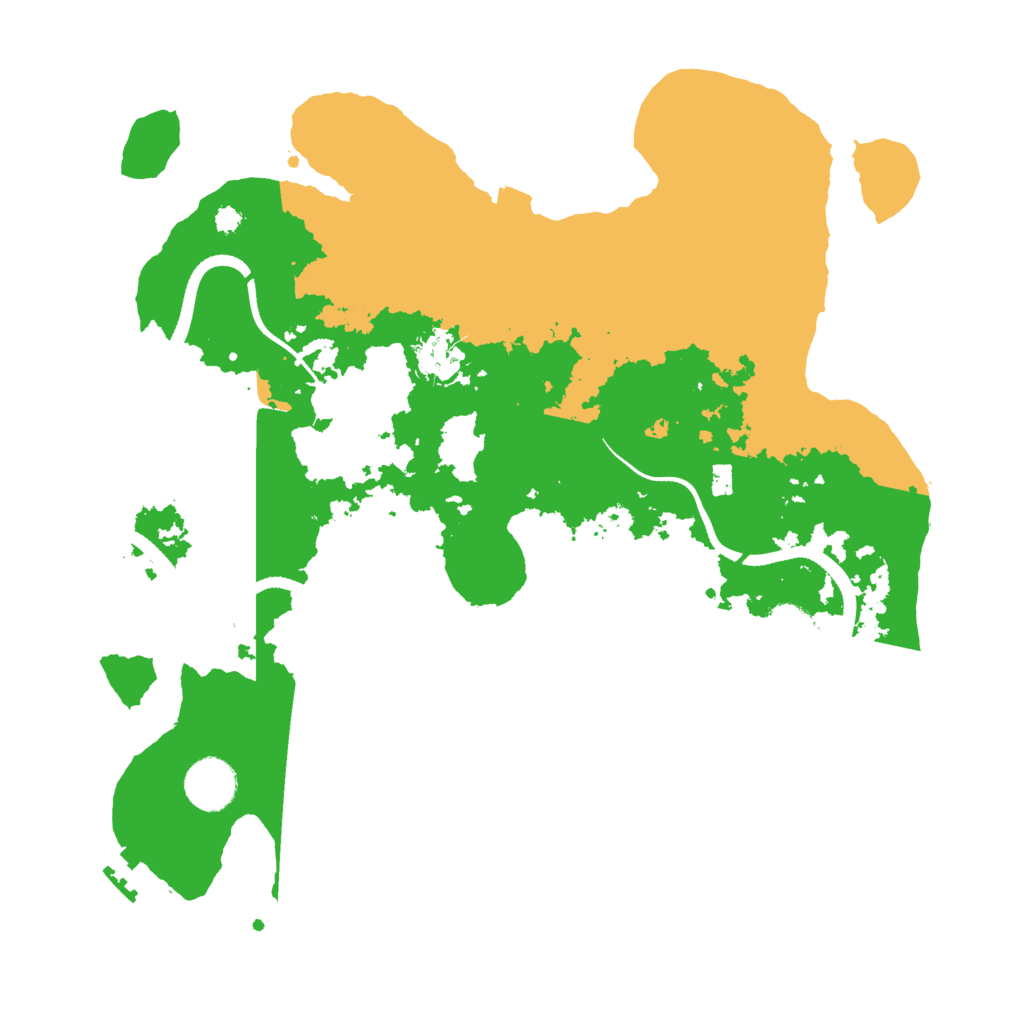Biome Rust Map: Procedural Map, Size: 3500, Seed: 13524