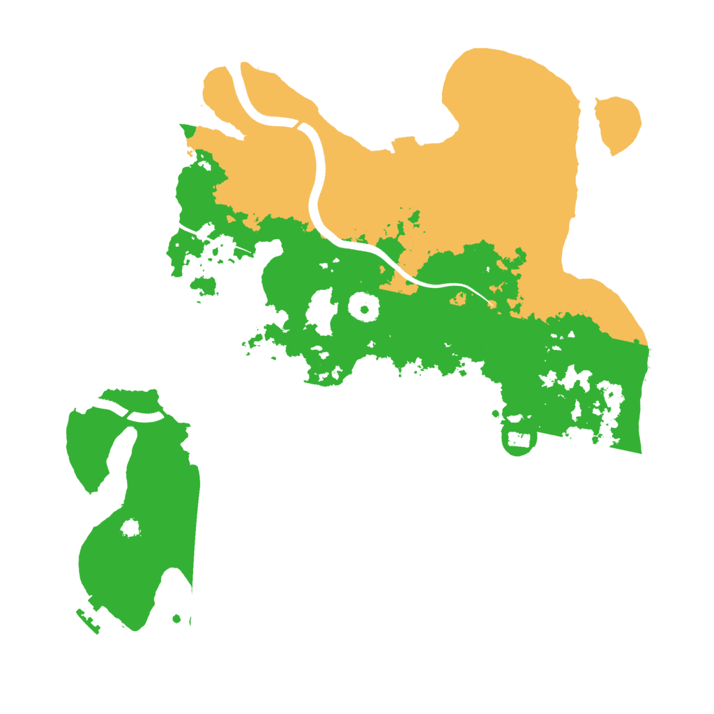 Biome Rust Map: Procedural Map, Size: 3500, Seed: 13524