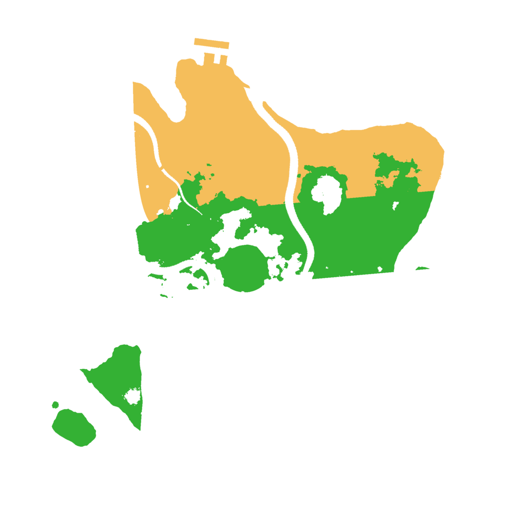 Biome Rust Map: Procedural Map, Size: 3000, Seed: 13897