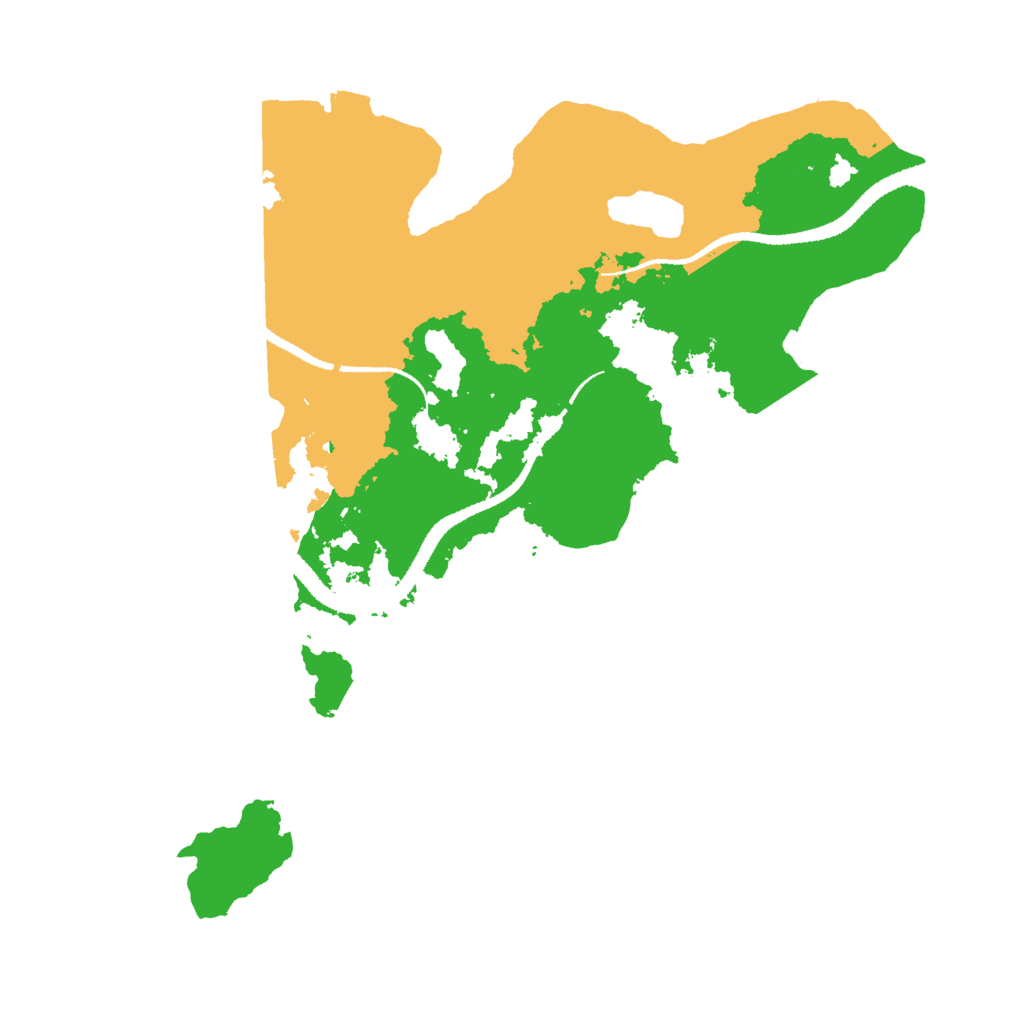 Biome Rust Map: Procedural Map, Size: 3000, Seed: 138448495
