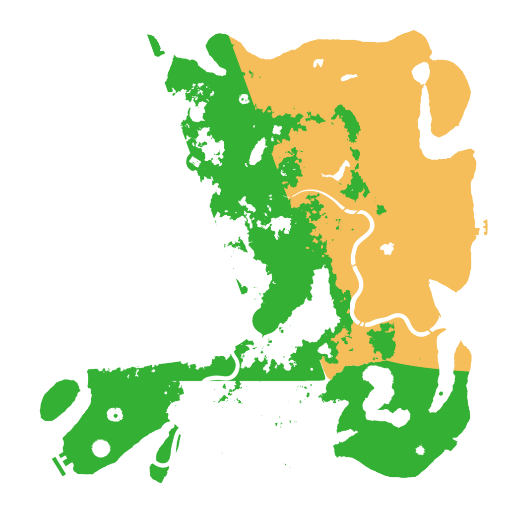 Biome Rust Map: Procedural Map, Size: 5000, Seed: 2076137016