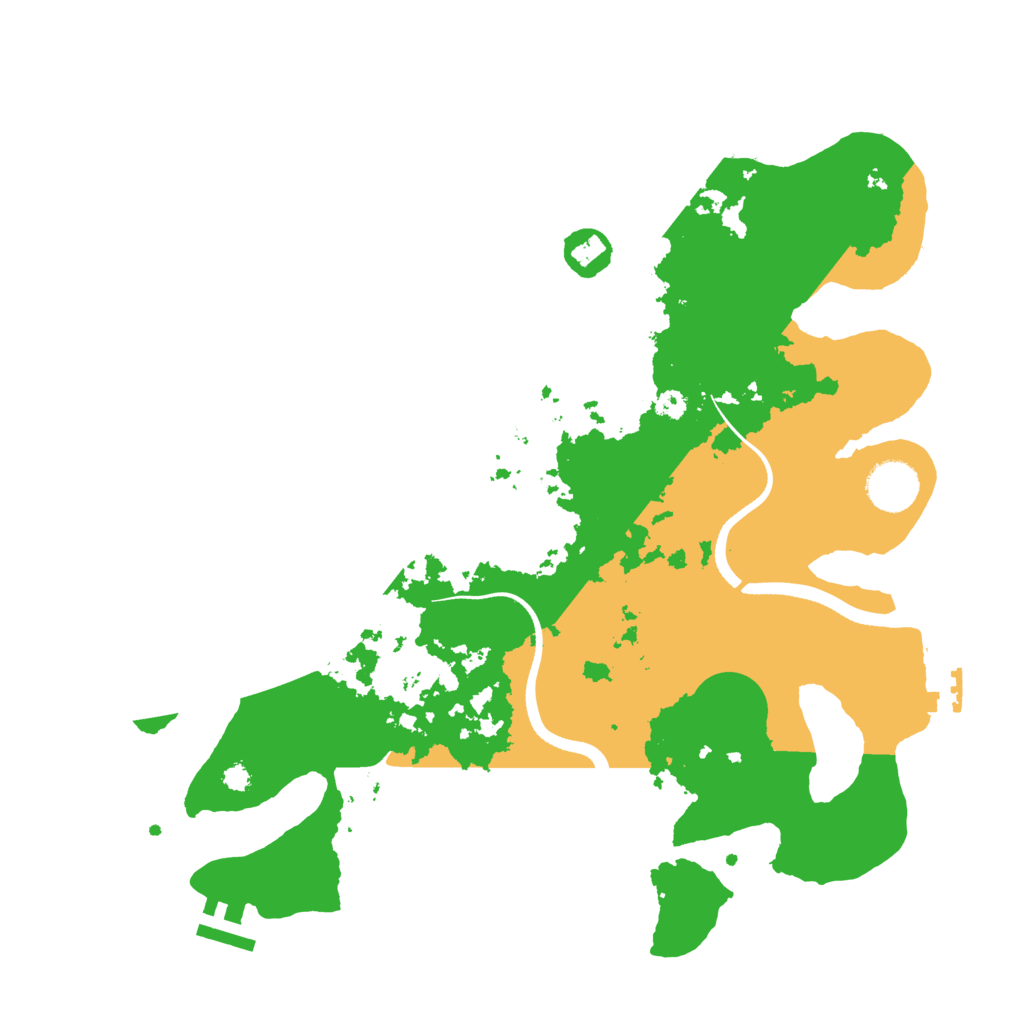 Biome Rust Map: Procedural Map, Size: 3500, Seed: 1005280013