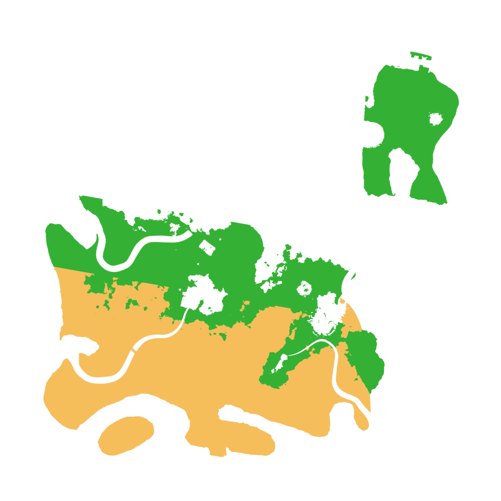Biome Rust Map: Procedural Map, Size: 3500, Seed: 702174815
