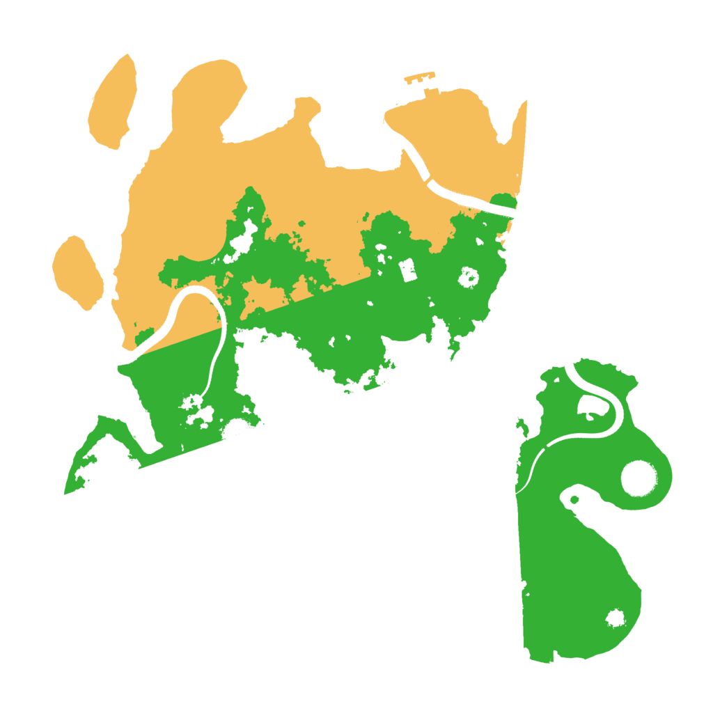Biome Rust Map: Procedural Map, Size: 3500, Seed: 976199121
