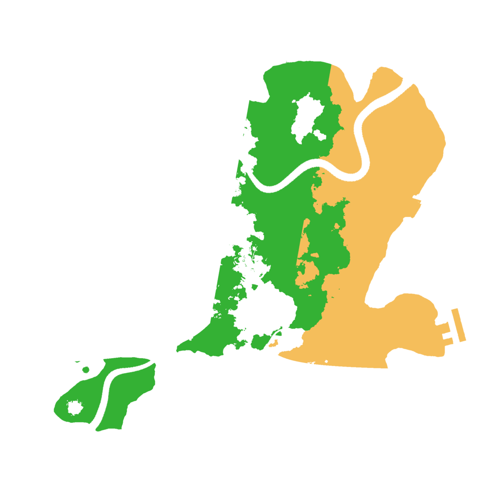 Biome Rust Map: Procedural Map, Size: 3000, Seed: 490341656
