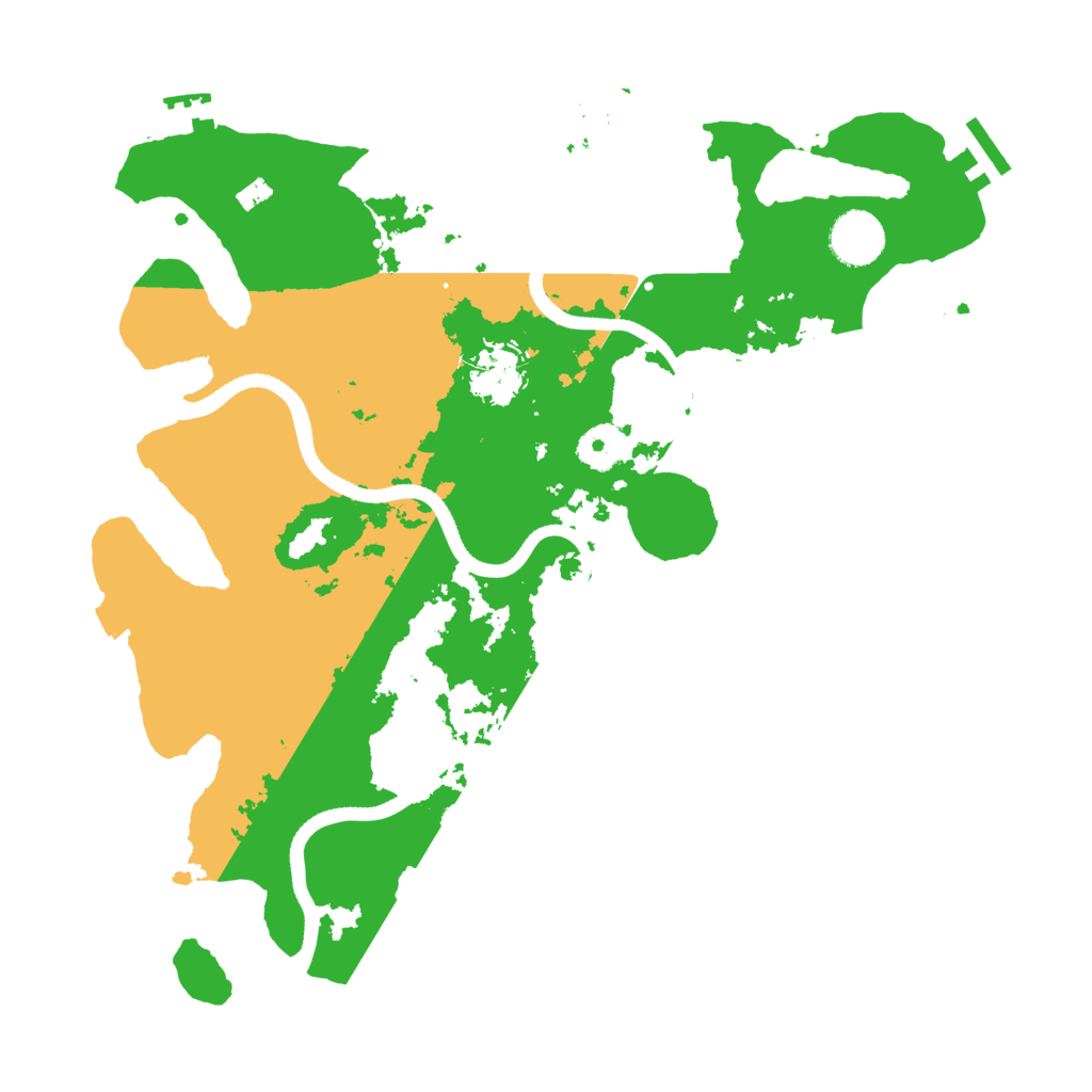 Biome Rust Map: Procedural Map, Size: 3500, Seed: 75958428
