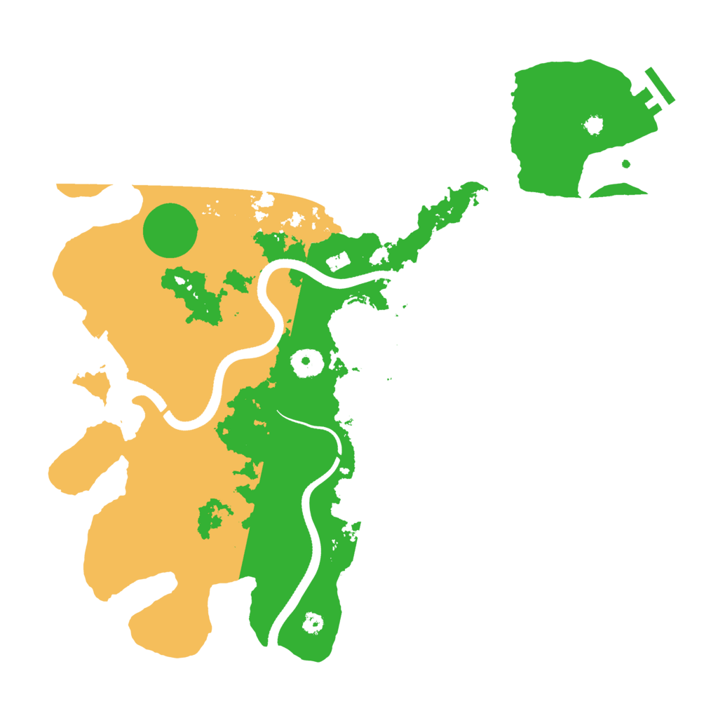 Biome Rust Map: Procedural Map, Size: 3500, Seed: 1354509290