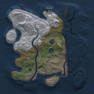 Thumbnail Rust Map: Procedural Map, Size: 3000, Seed: 797276, 8 Monuments