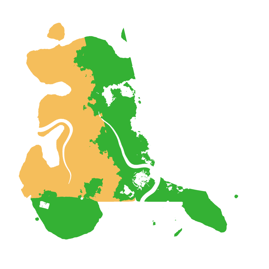Biome Rust Map: Procedural Map, Size: 3000, Seed: 2129814789