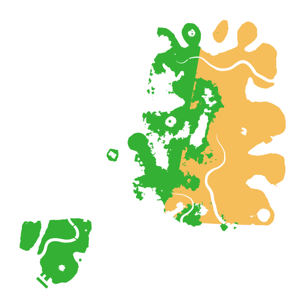 Biome Rust Map: Procedural Map, Size: 4300, Seed: 444566652