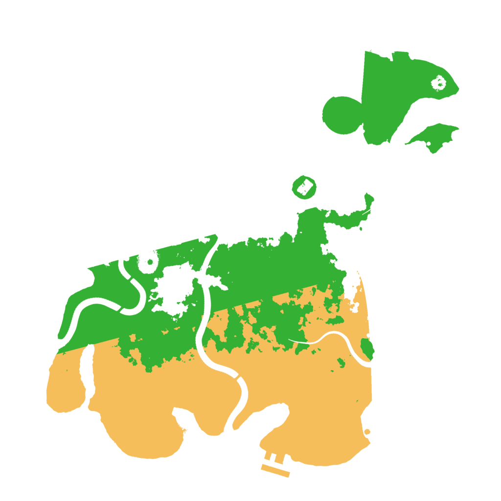 Biome Rust Map: Procedural Map, Size: 3500, Seed: 328467435