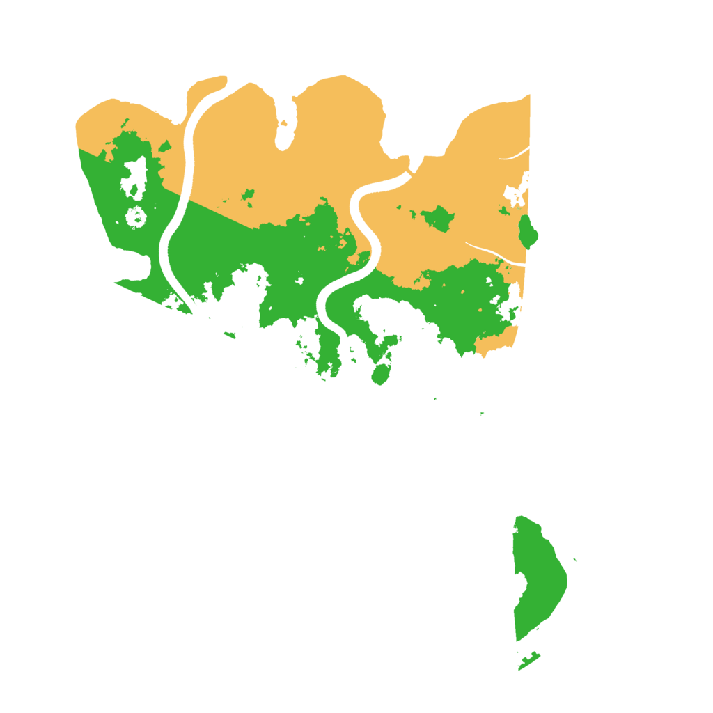 Biome Rust Map: Procedural Map, Size: 3500, Seed: 234657345