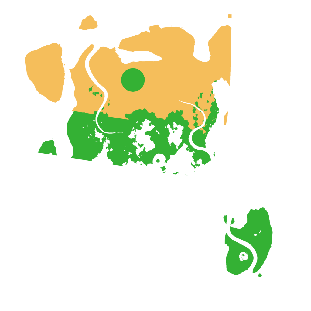 Biome Rust Map: Procedural Map, Size: 3500, Seed: 17415