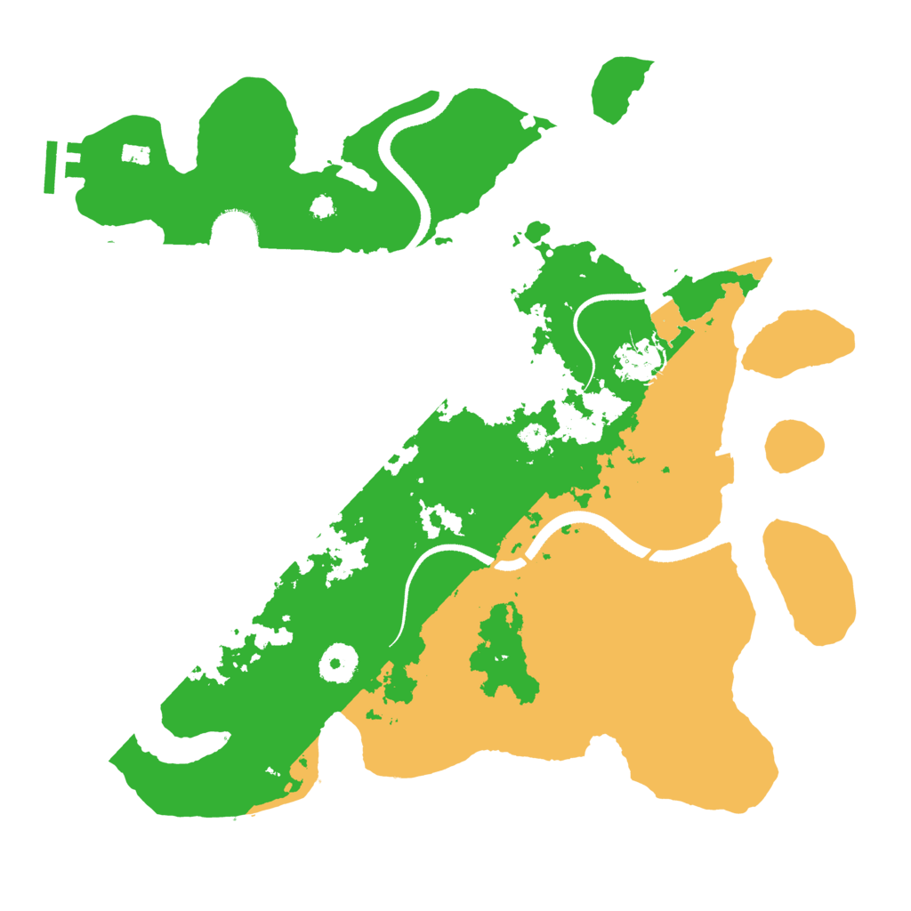 Biome Rust Map: Procedural Map, Size: 3500, Seed: 1121180495