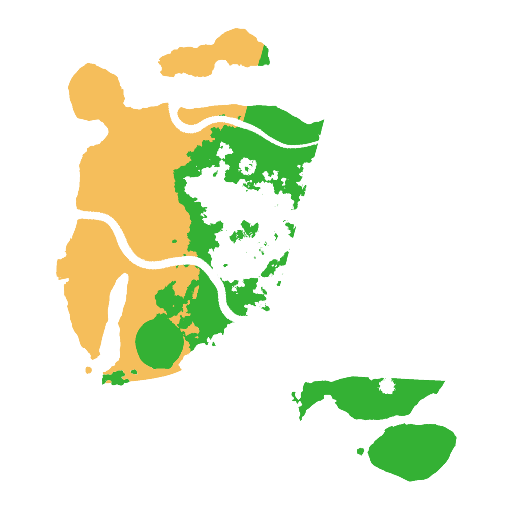 Biome Rust Map: Procedural Map, Size: 3000, Seed: 2734