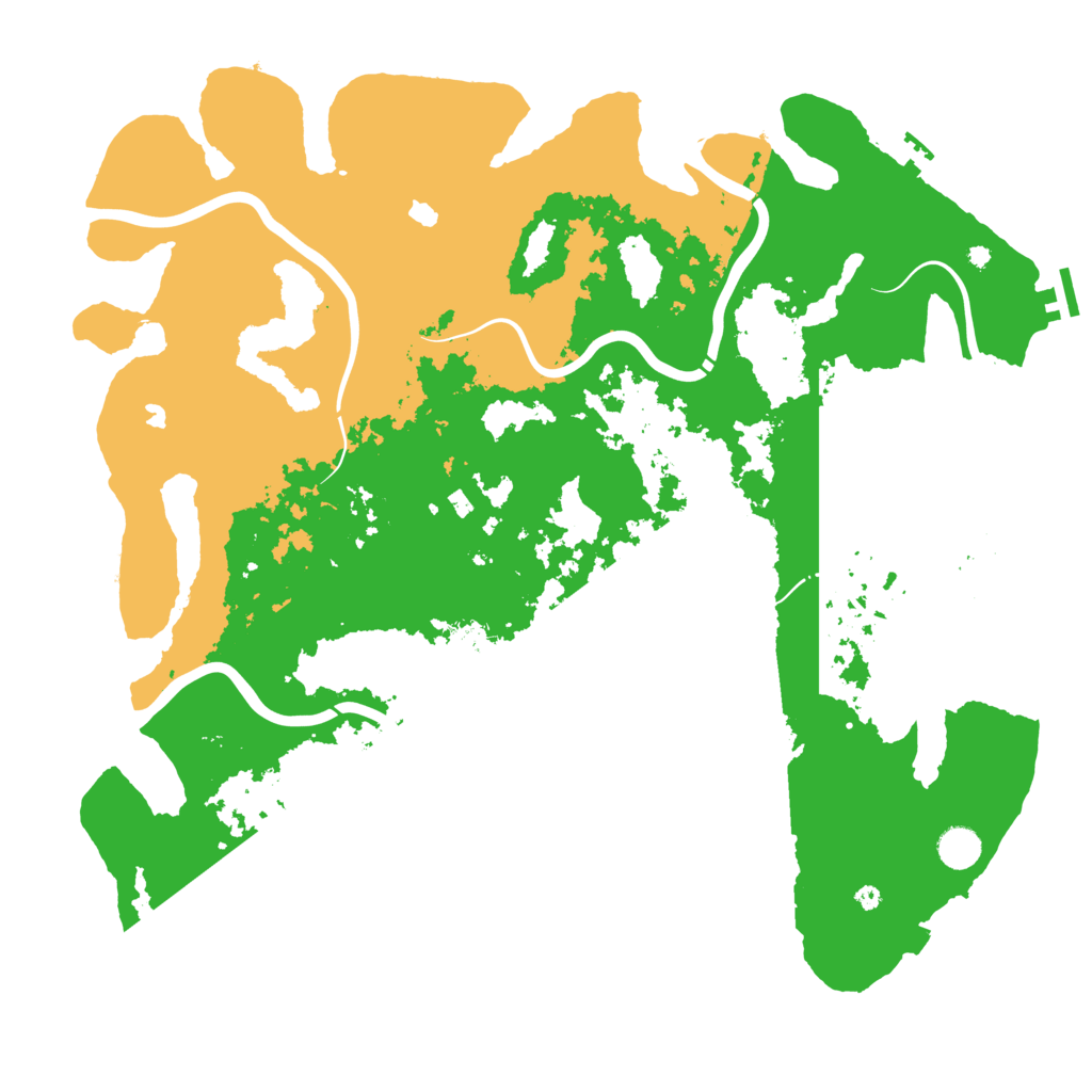Biome Rust Map: Procedural Map, Size: 4500, Seed: 5748356
