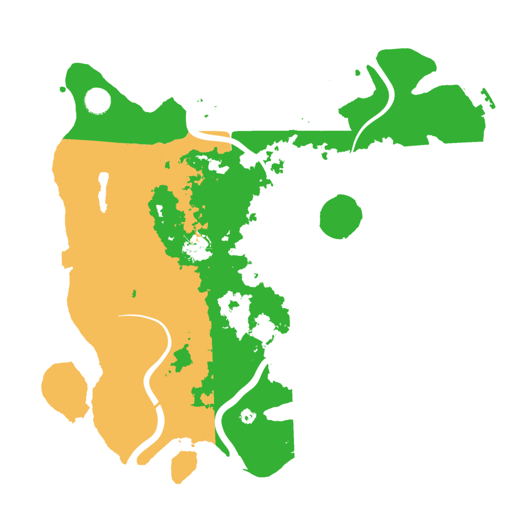 Biome Rust Map: Procedural Map, Size: 3500, Seed: 241203820