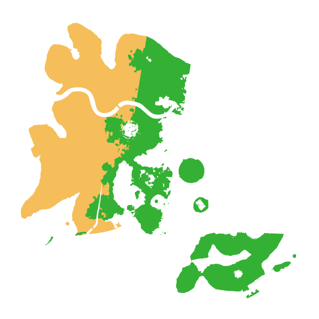 Biome Rust Map: Procedural Map, Size: 3500, Seed: 277589103