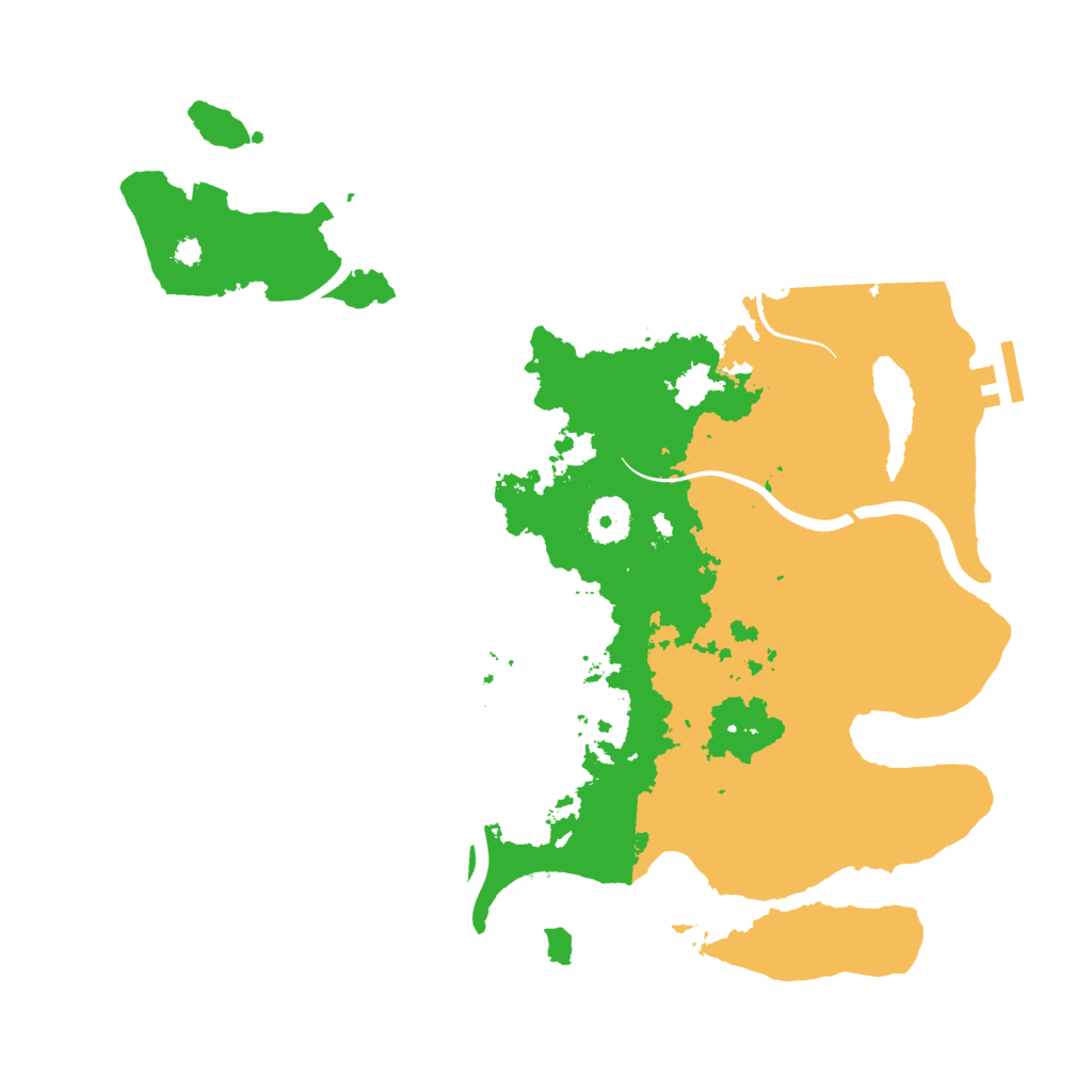 Biome Rust Map: Procedural Map, Size: 3600, Seed: 470803220