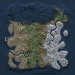 Thumbnail Rust Map: Procedural Map, Size: 3750, Seed: 977558967, 13 Monuments