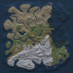 Thumbnail Rust Map: Procedural Map, Size: 4250, Seed: 1123827209, 14 Monuments