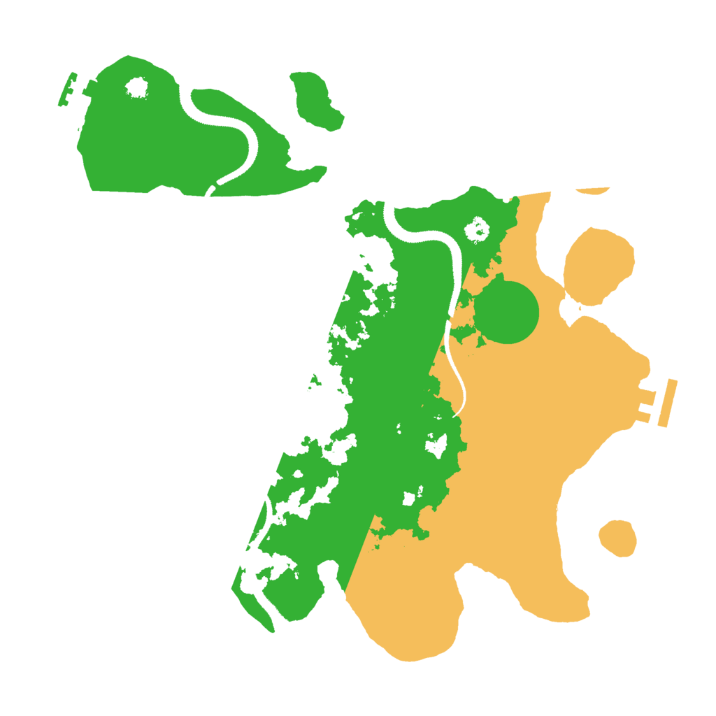 Biome Rust Map: Procedural Map, Size: 3000, Seed: 1067937515