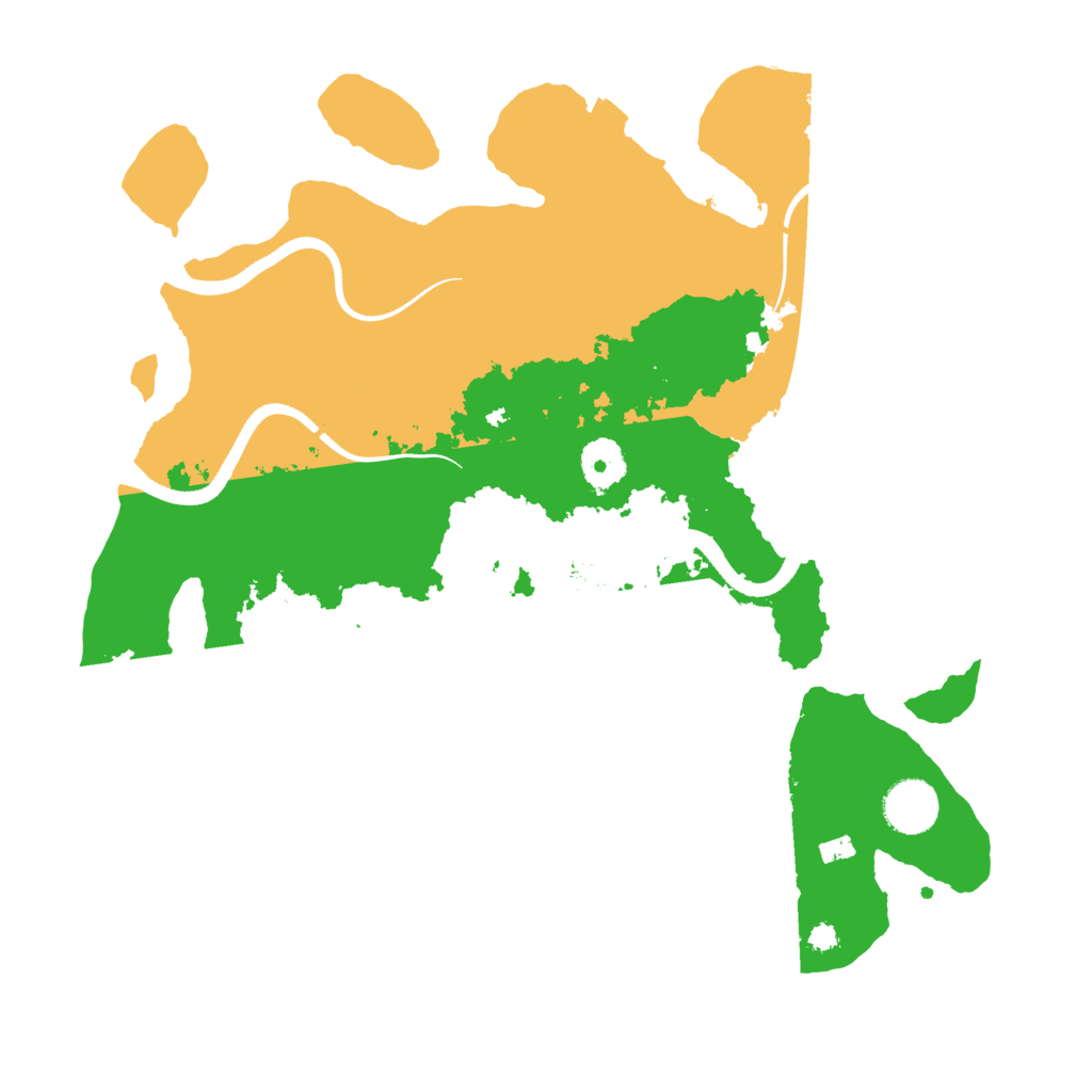Biome Rust Map: Procedural Map, Size: 3500, Seed: 10219739