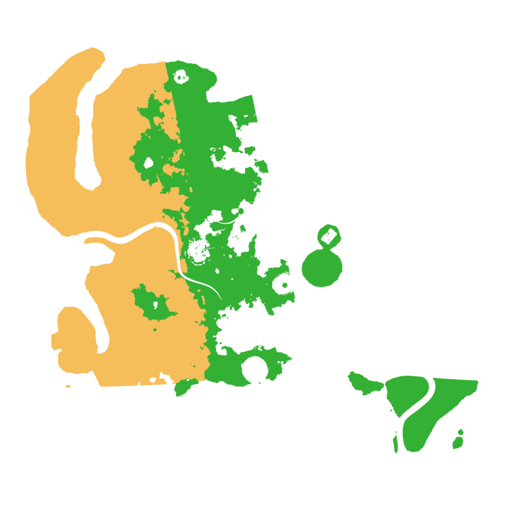 Biome Rust Map: Procedural Map, Size: 3700, Seed: 2012137434