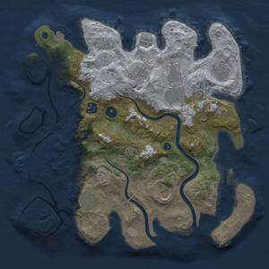 Thumbnail Rust Map: Procedural Map, Size: 3500, Seed: 740867570, 12 Monuments