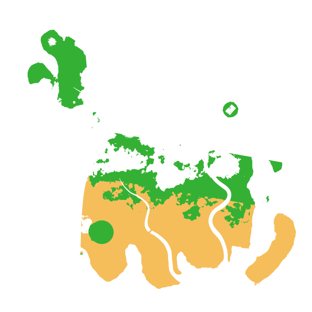 Biome Rust Map: Procedural Map, Size: 3500, Seed: 740867570