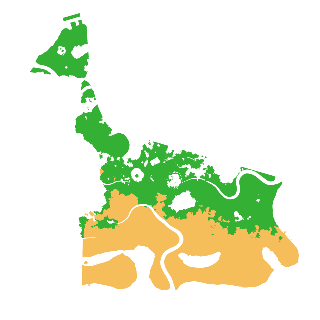 Biome Rust Map: Procedural Map, Size: 3700, Seed: 1861403904