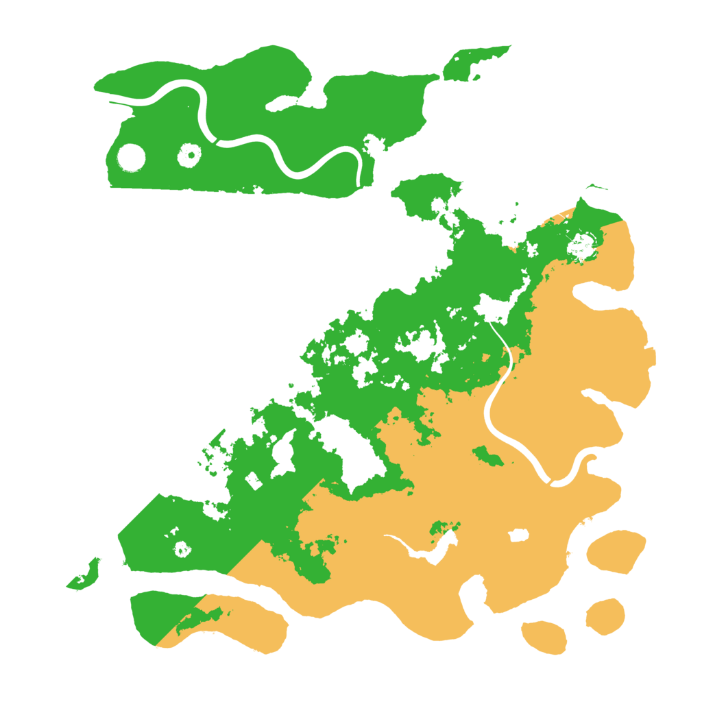 Biome Rust Map: Procedural Map, Size: 4400, Seed: 290520253