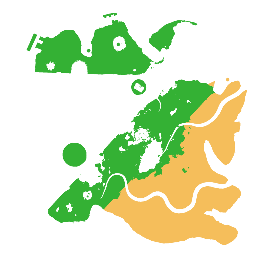 Biome Rust Map: Procedural Map, Size: 3000, Seed: 1348003714